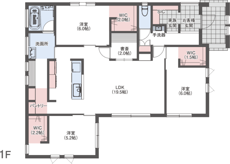 こだわりを実現する平屋3LDK間取り事例