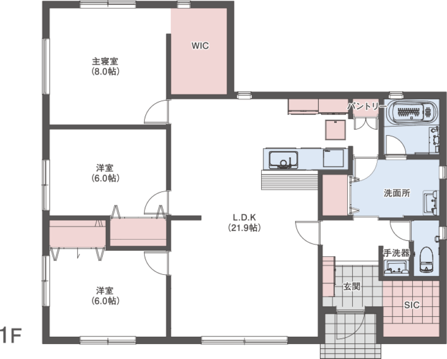 LDK中心の暮らしやすい間取りと夫婦の時間を育む空間づくり