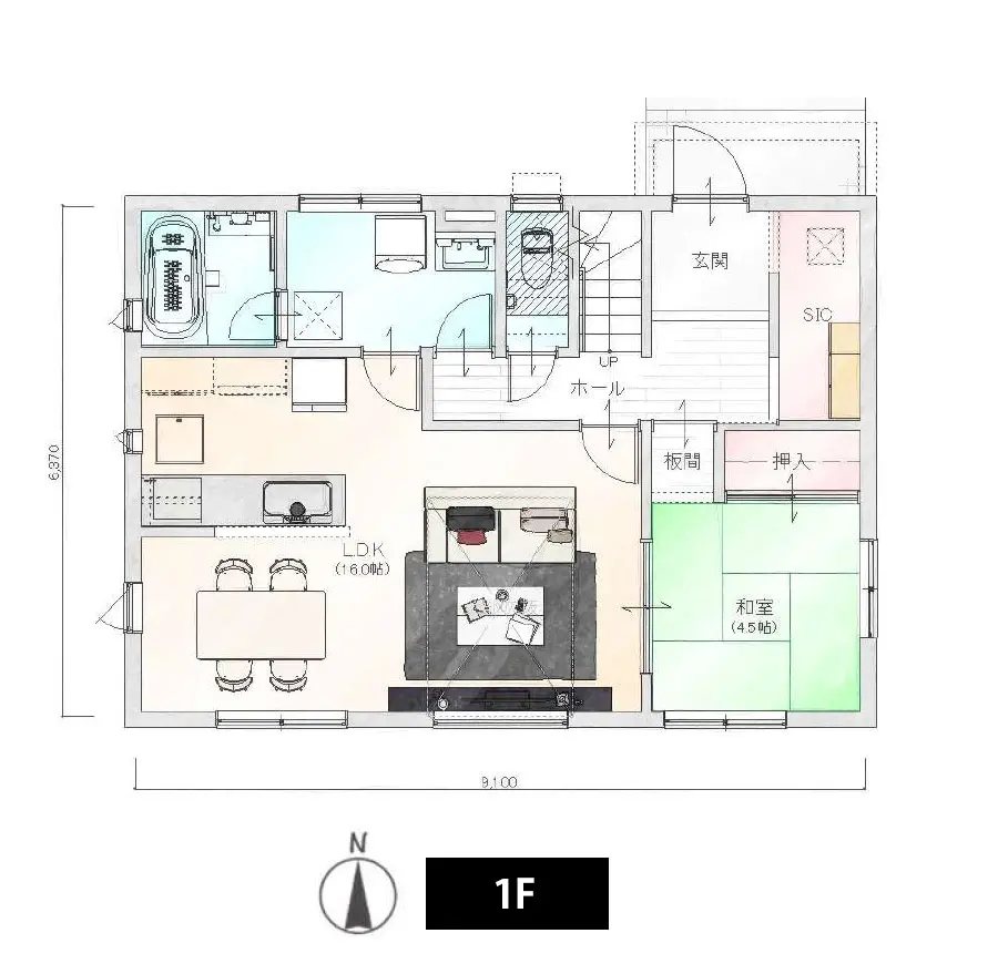 可変性重視の間取り