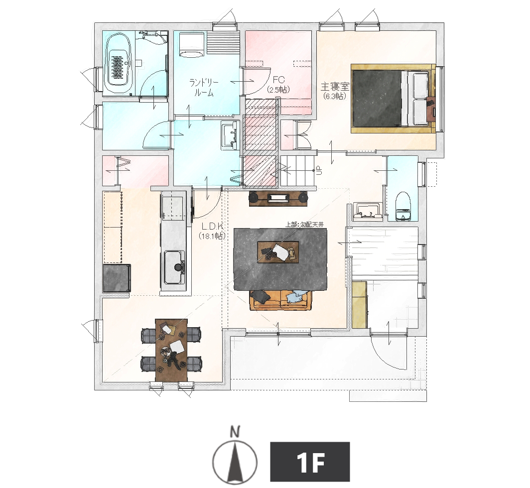 間取り1F