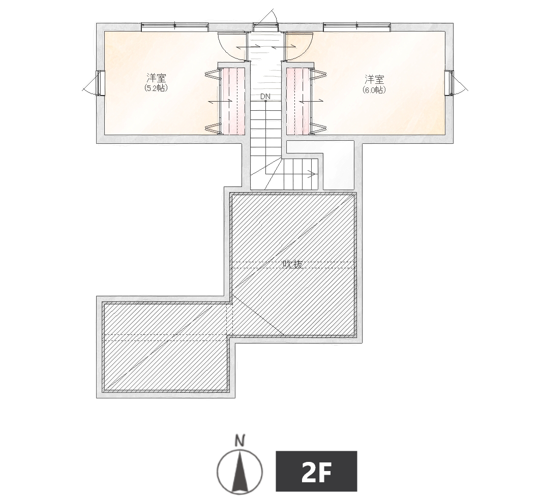 間取り小屋裏