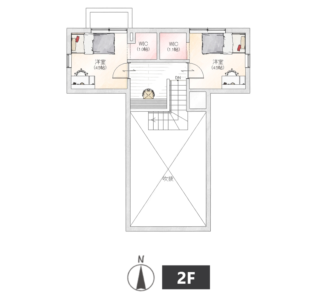 間取り小屋裏