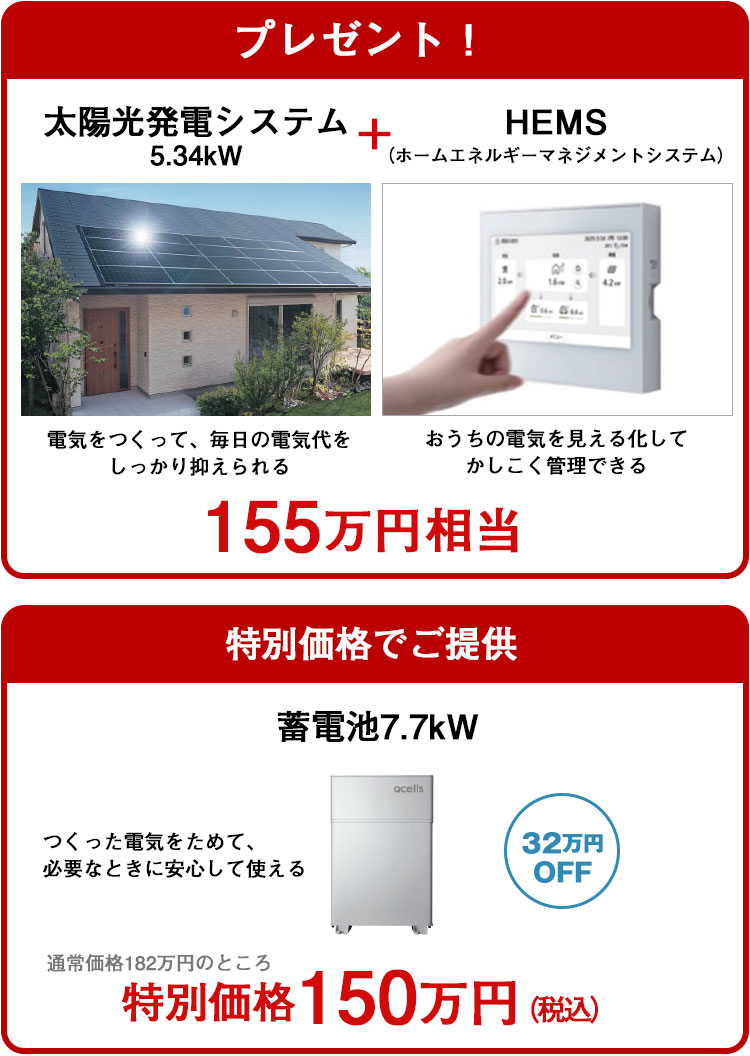 ご成約プレゼント